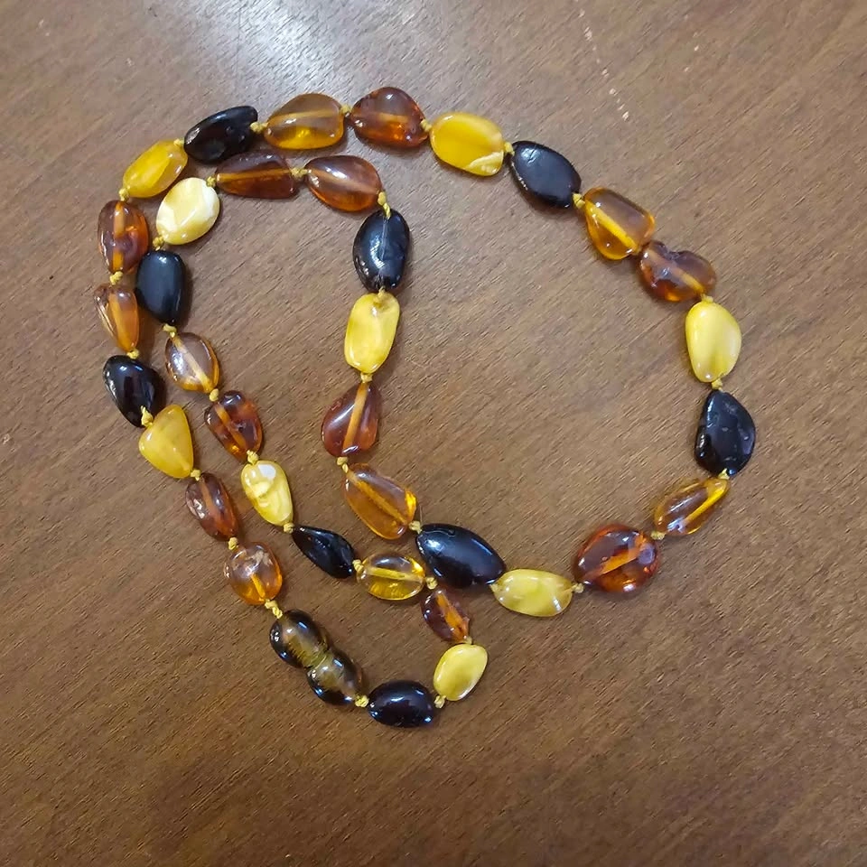 Genuine Amber Bead Necklace - photo 3