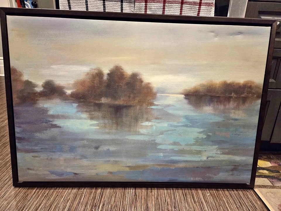 Framed Abstract Landscape Art