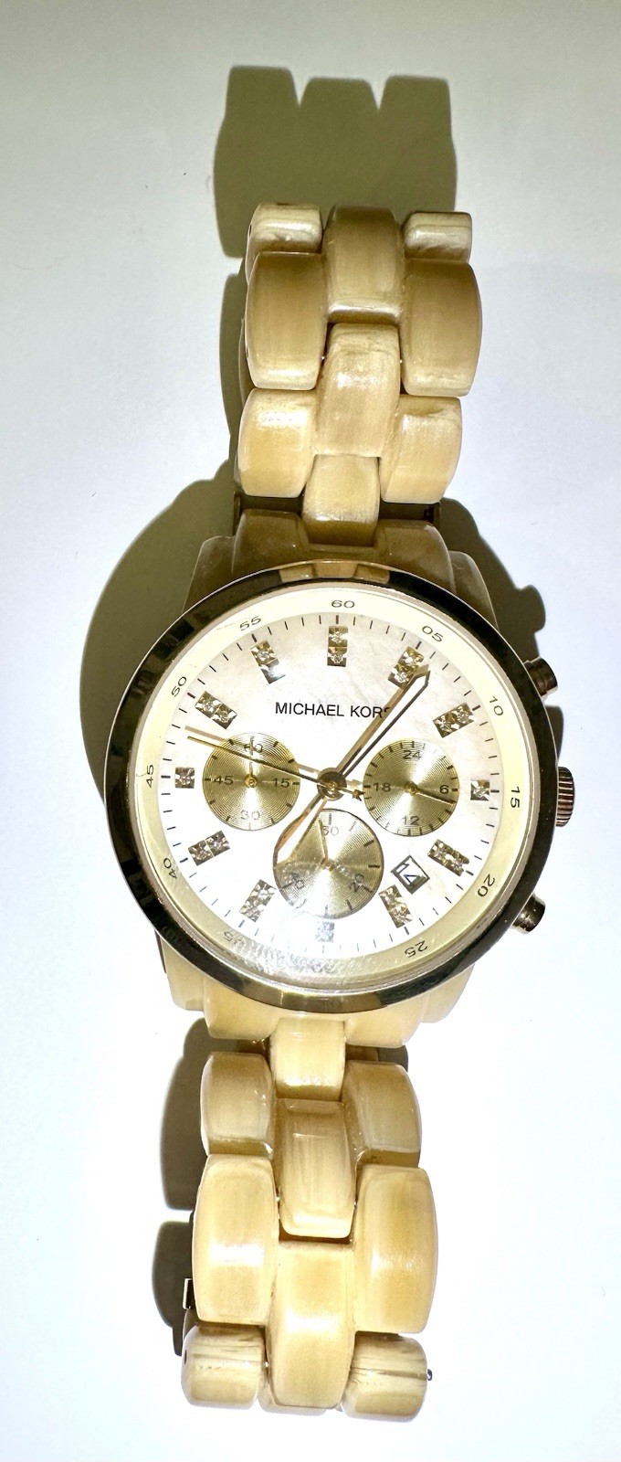 Michael Kors MK5217 Chronograph Watch Women Gold Tone