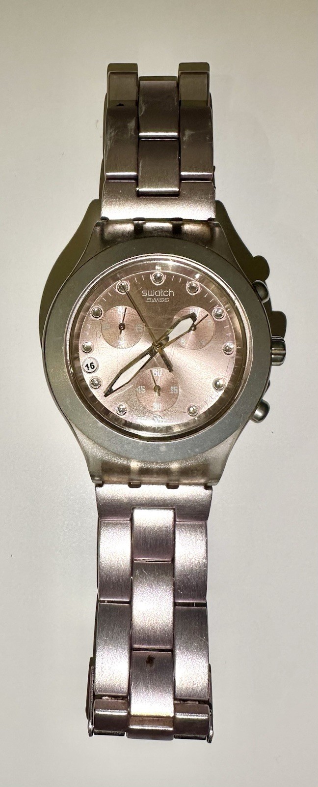 Swatch Irony Diaphane Chronograph Watch