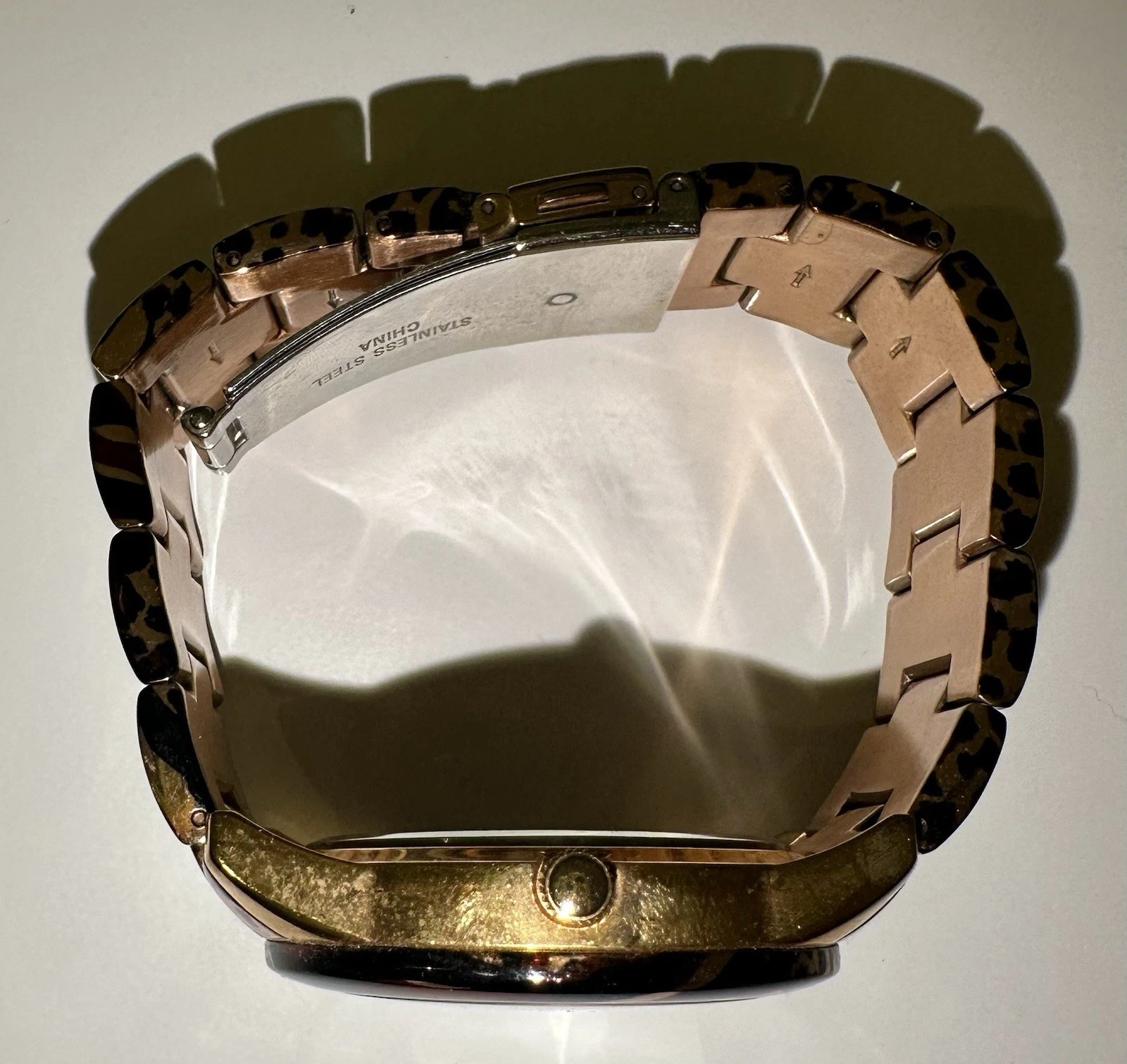 GUESS Leopard Print Stainless Steel Quartz Watch - photo 2