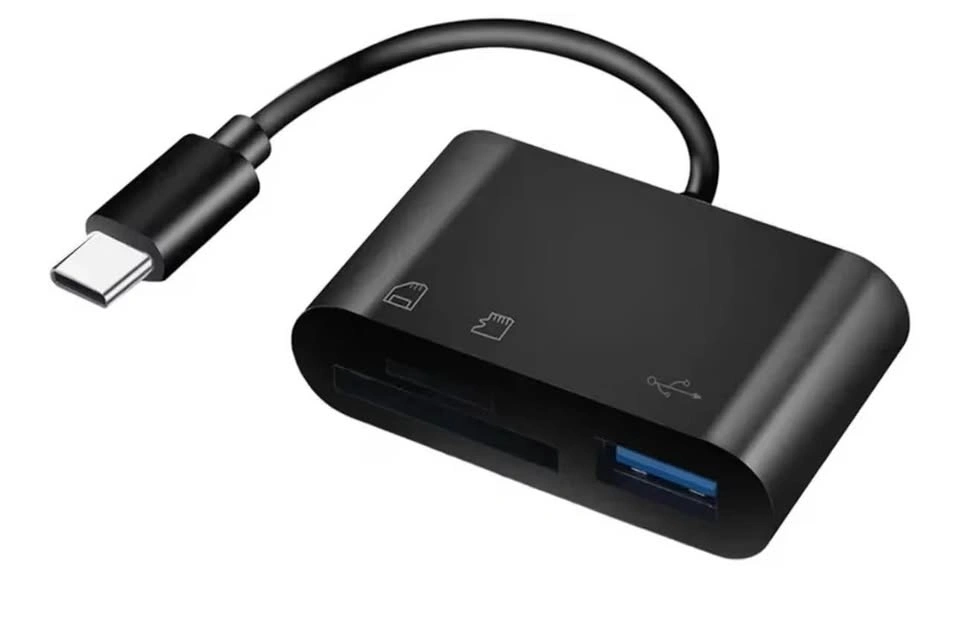 3 in 1 Type C Card Reader OTG SD TF - photo 2