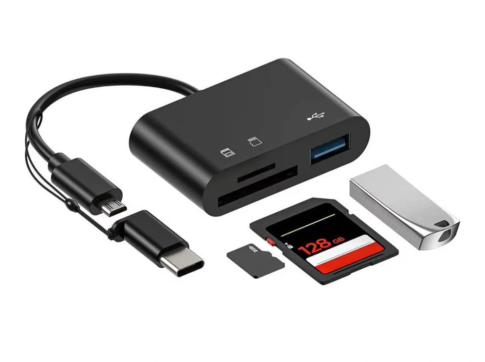 3 in 1 Type C Card Reader OTG SD TF - photo 3