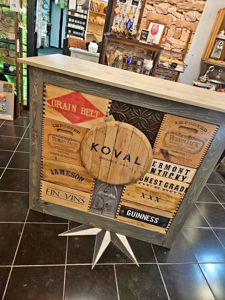 One of a kind handmade bar for the man cave and more