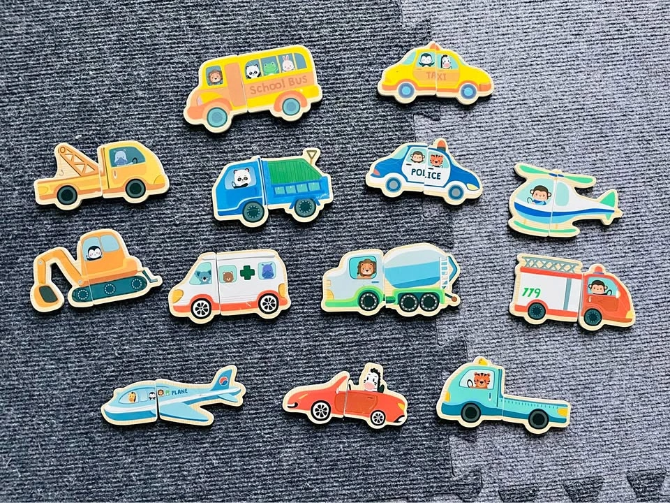Kids Magnetic Vehicle Puzzle