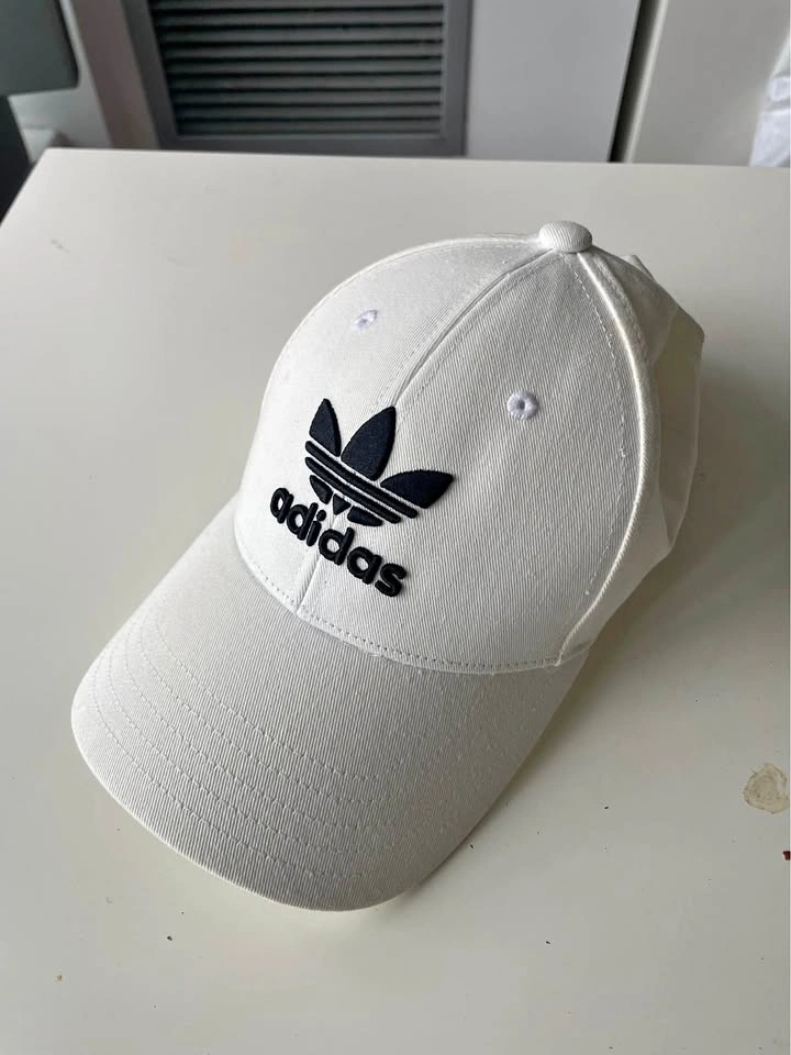 White Adidas Logo Hat