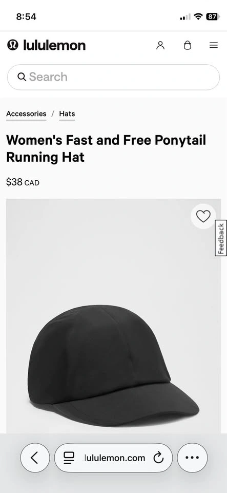 Lululemon Women's Fast and Free Ponytail Running Hat - photo 2
