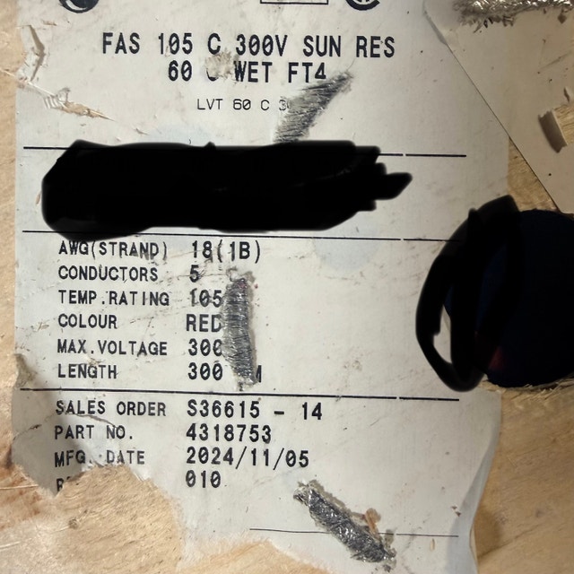 Red Electrical Wire - Full Roll - Best Offer