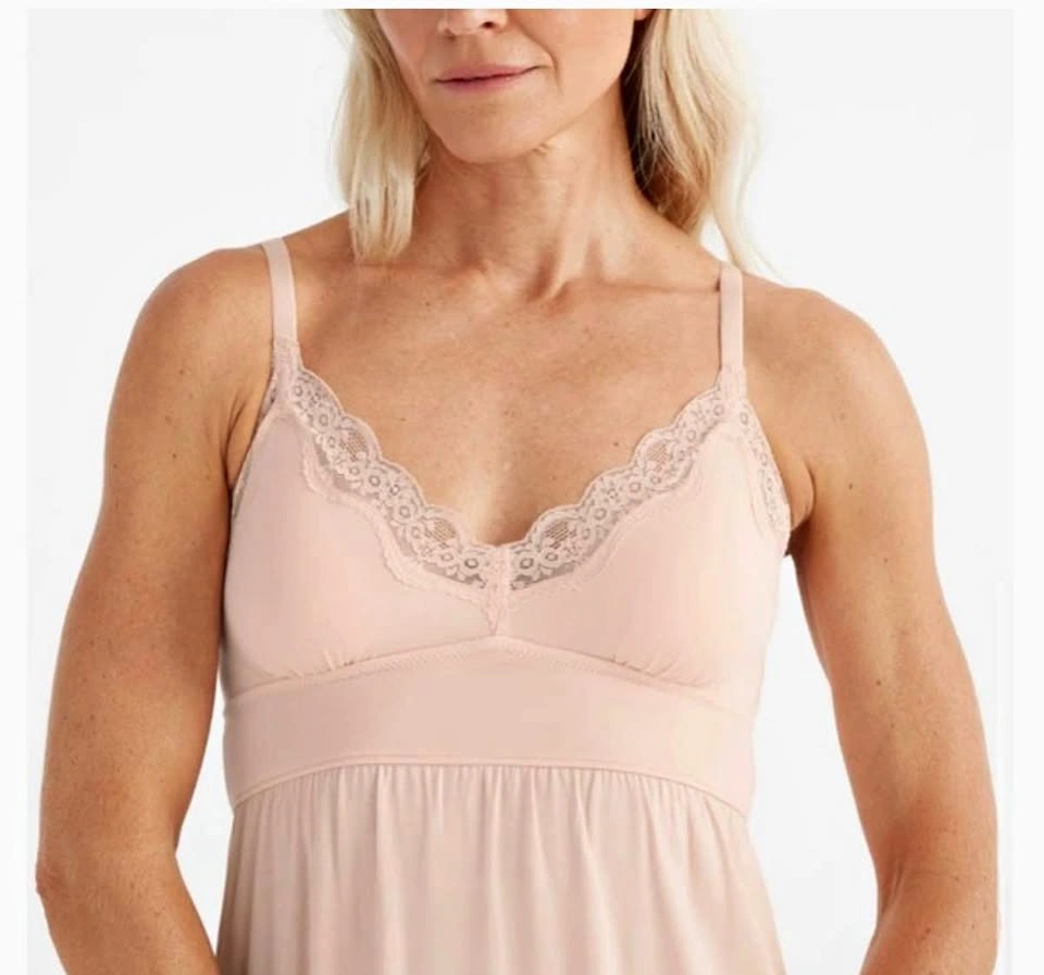 Knix Pink Lace Trim Nightgown