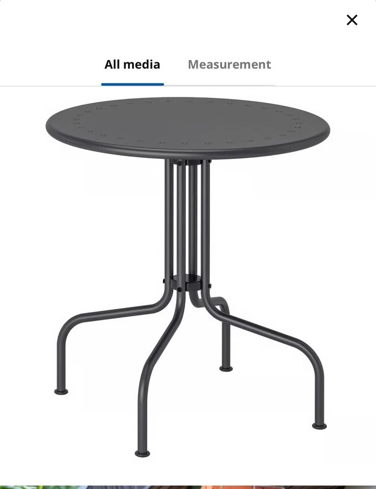 IKEA LÄCKÖ White Round Outdoor/Patio Table - photo 4
