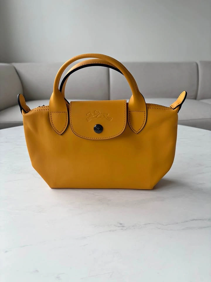 Longchamp Le Pliage Xtra XS Pouch in Abricot BNWT