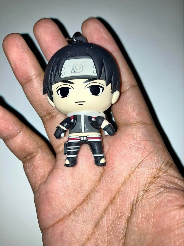 2002 Naruto Shippuden Sai Uchiha Figural Bag Clip Keychain