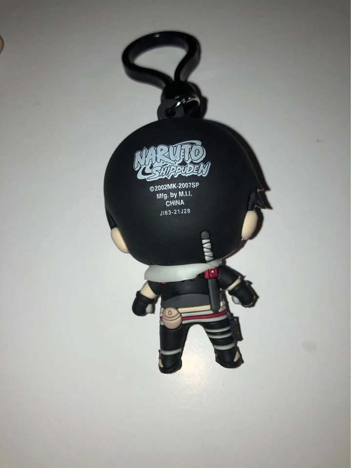 2002 Naruto Shippuden Sai Uchiha Figural Bag Clip Keychain - photo 2