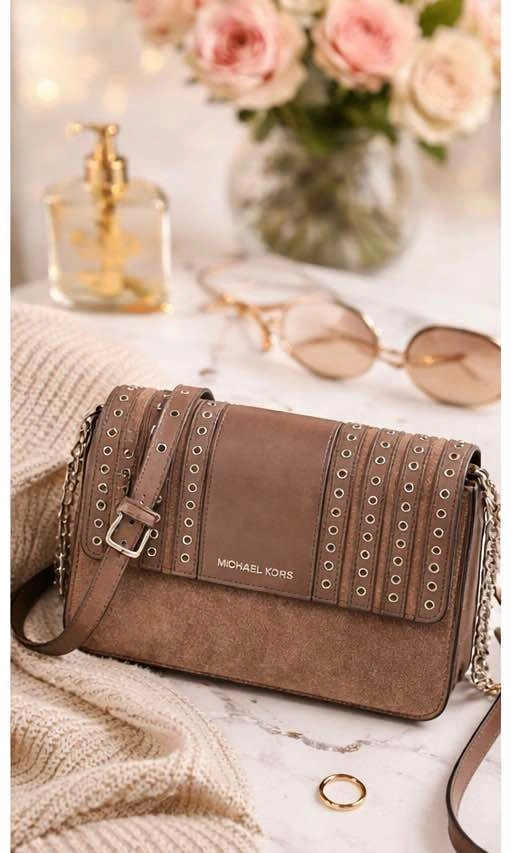 Michael Kors Leather & Suede Crossbody Bag - Authentic