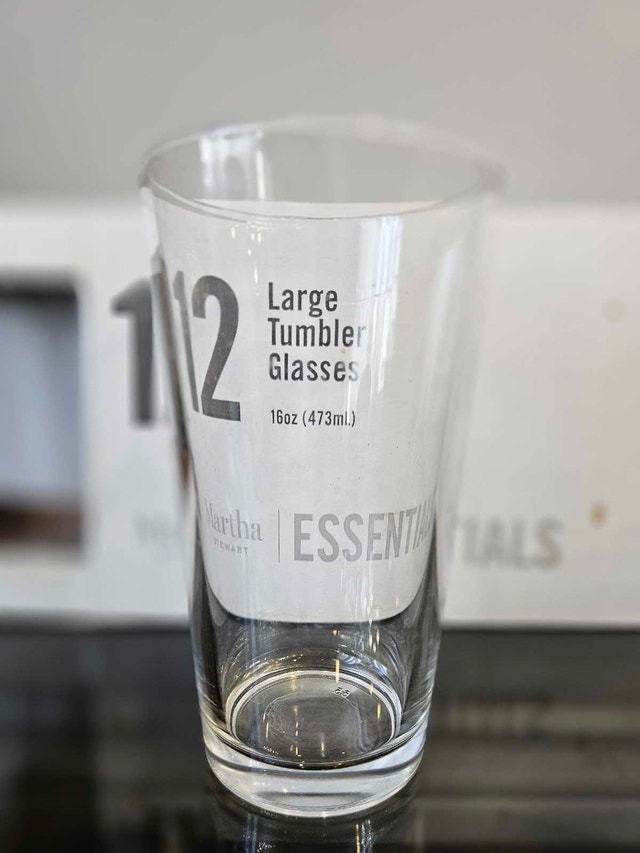 Martha Stewart 12pc Tumbler Glass Set – 16oz - photo 5