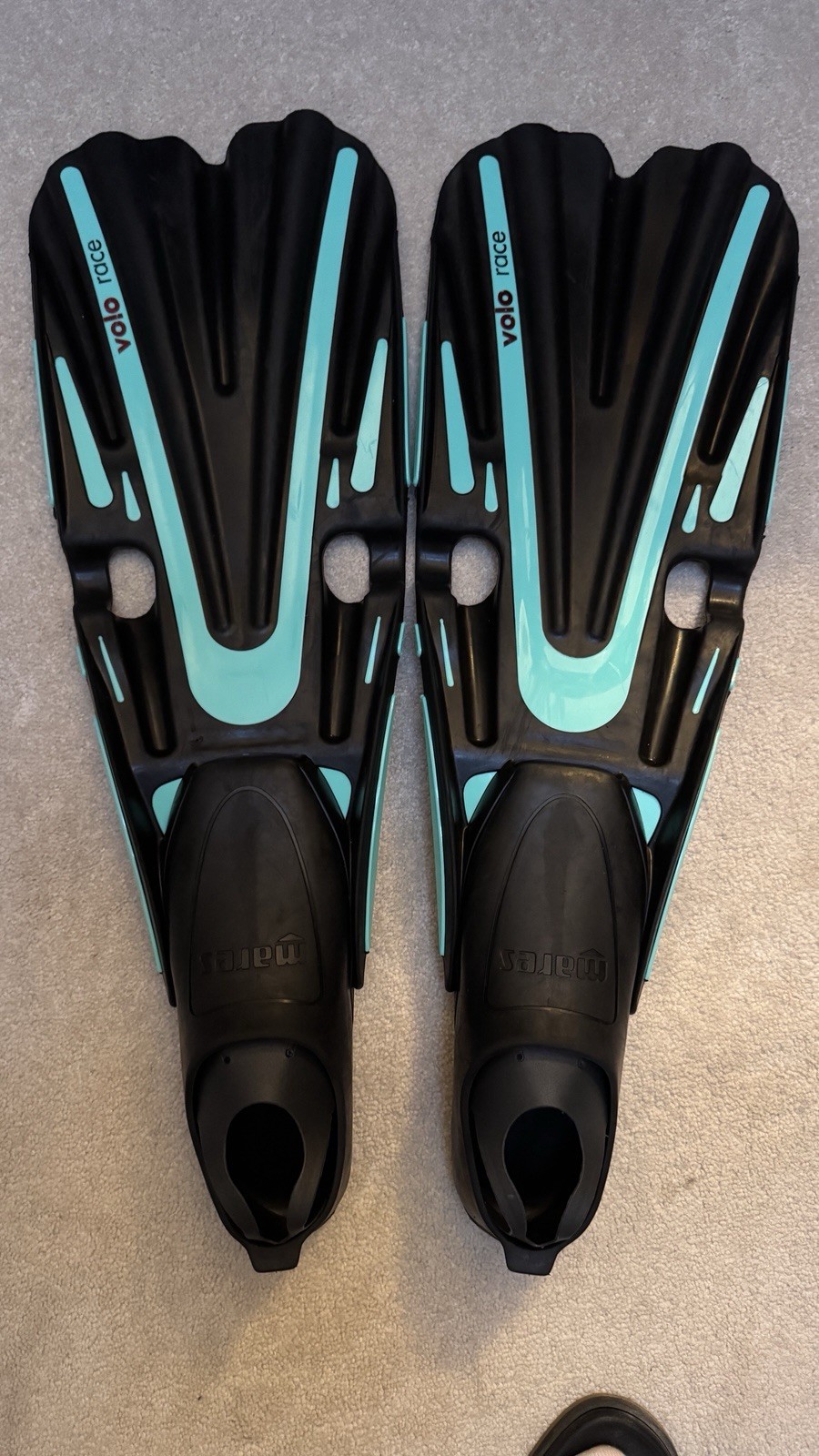 Mares Volo Race Full Foot Fins, 42/43 Aqua