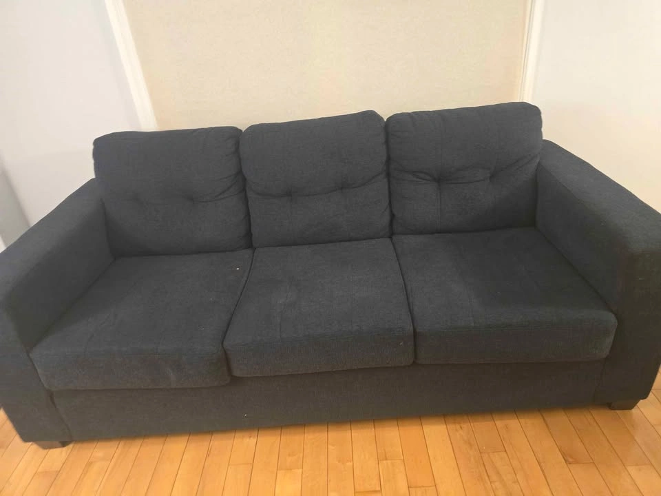 Navy blue 3 seater couch - photo 3