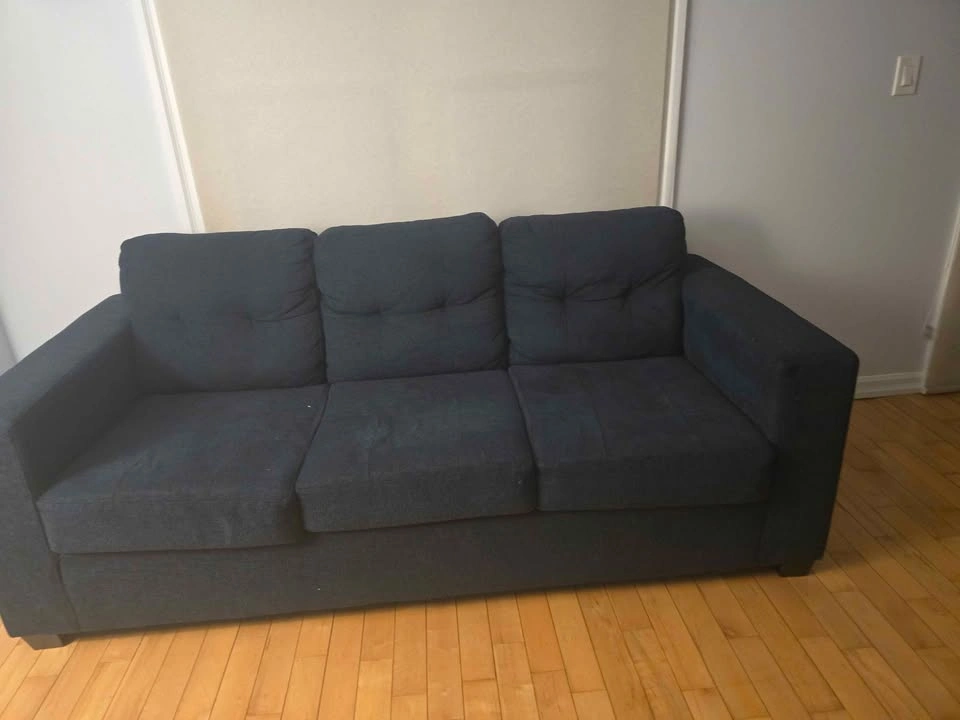 Navy blue 3 seater couch - photo 4