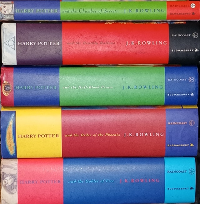5 Harry Potter Hardcover Books w/ Slipcovers - photo 5