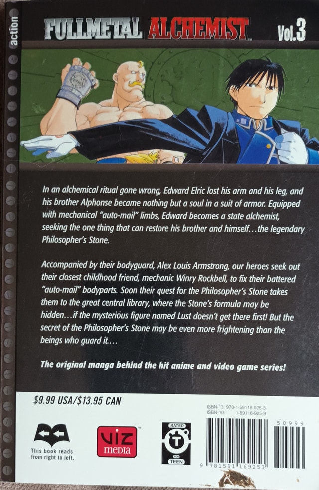 FullMetal Alchemist Vol. 3 English Manga Book - photo 2