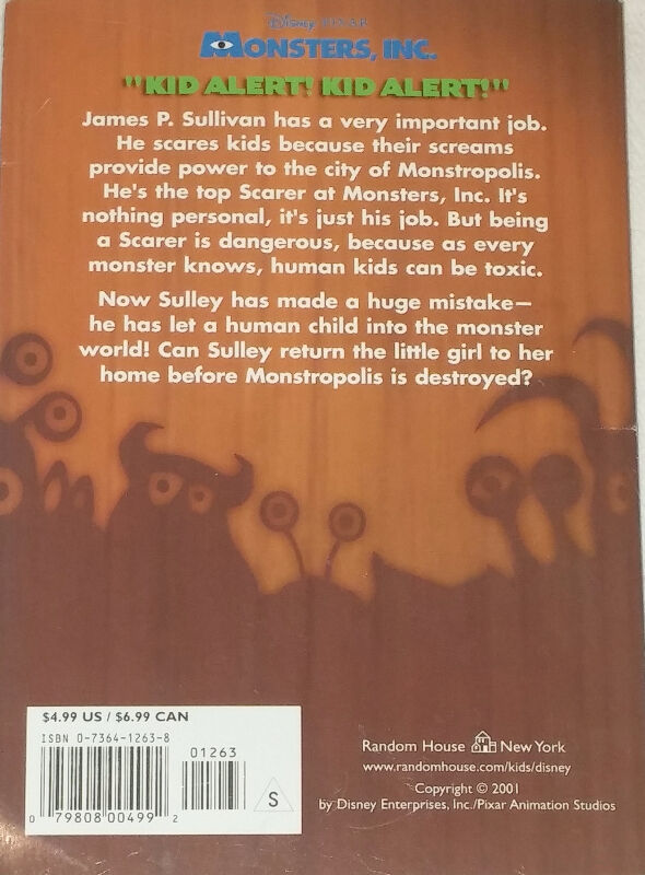Monsters Inc. Junior Novel Chapter Book - photo 2