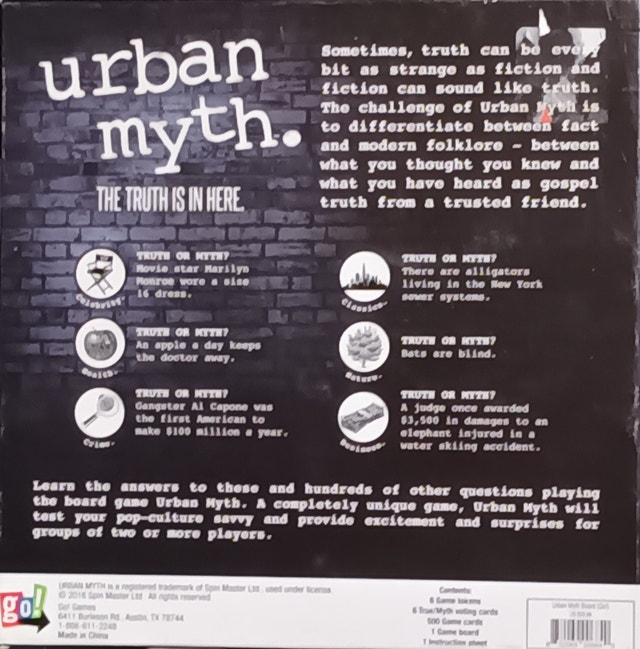Urban Myth Outset Media Board Game - photo 2
