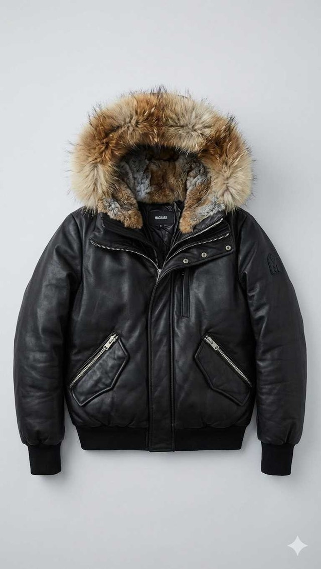 Mackage Lamb Leather Bomber. Size M36 (Small). Discontinued.