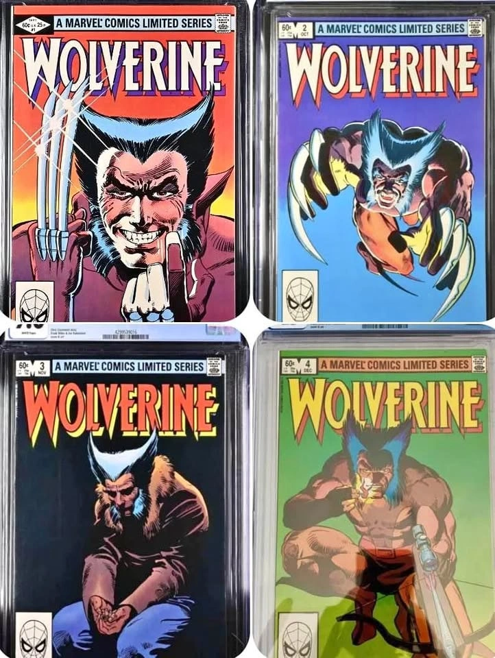 Wolverine Limited Series Set 1-4 1982 CGC 9.6 NM+
