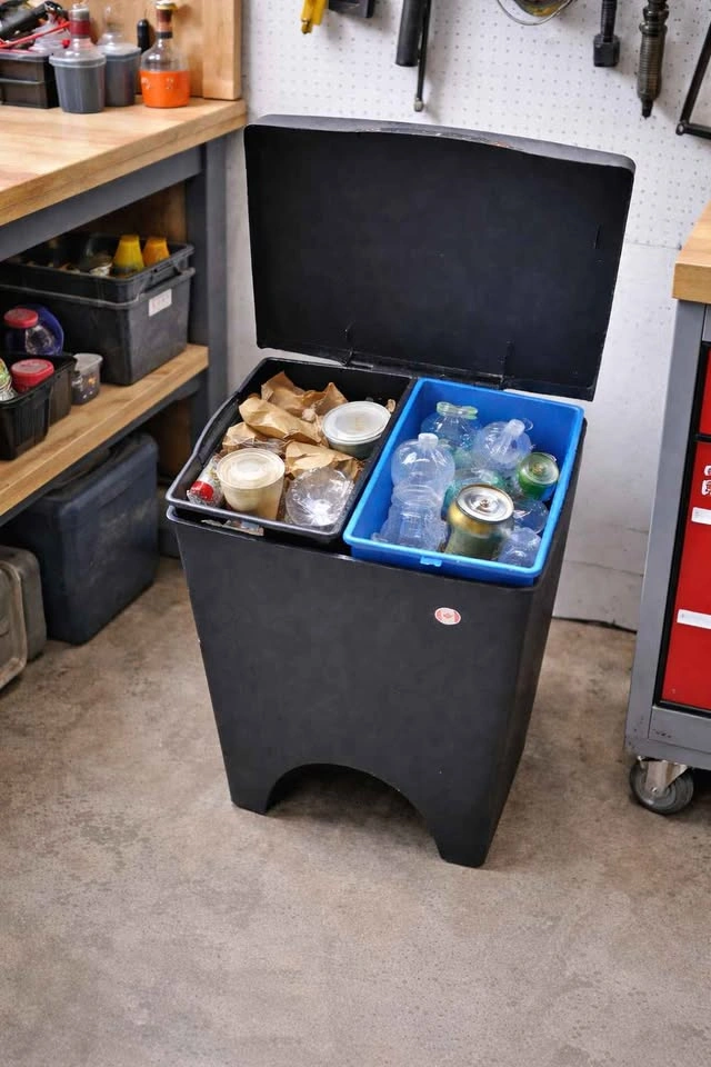 Dual-Compartment Trash & Recycling Bin – Clean & Practical! - photo 2