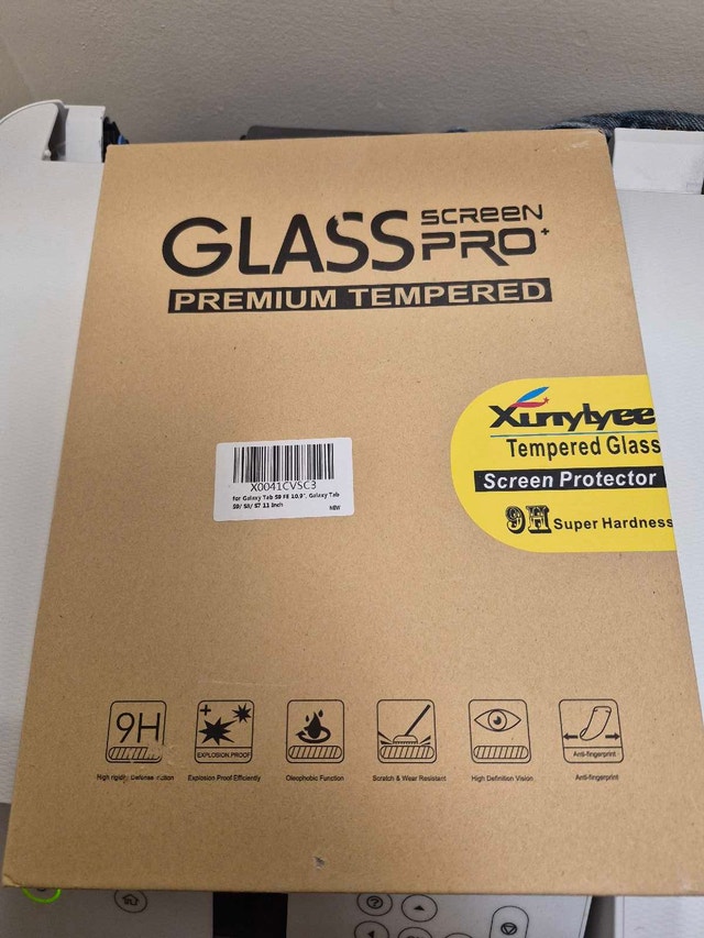 Glass Screen Protector for Galaxy Tab S9 FE 10.9" (S9, S8, S7)
