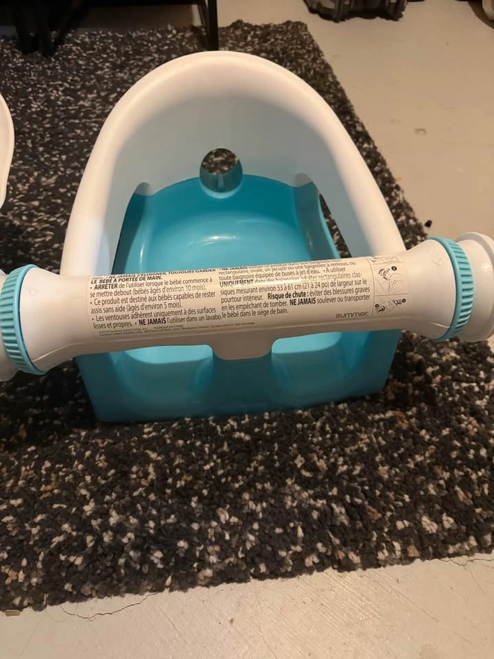 Baby Bath Set - Turquoise Tub with Infant Seat - photo 2