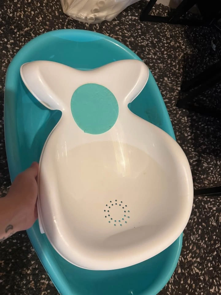 Baby Bath Set - Turquoise Tub with Infant Seat - photo 4
