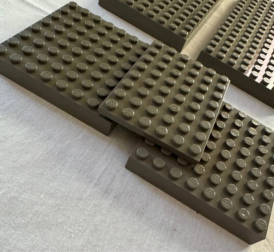 LEGO Dark Grey Baseplates Assorted Sizes (7 pc) - photo 4