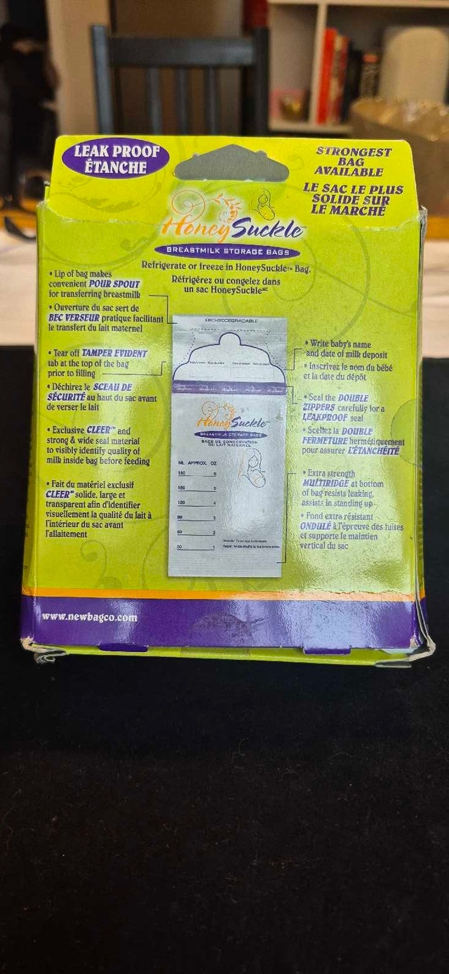Honeysuckle Breastmilk Storage Bags - photo 2
