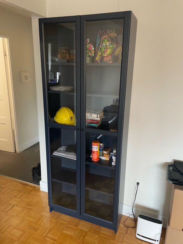 IKEA Billy Bookcase with Glass Doors