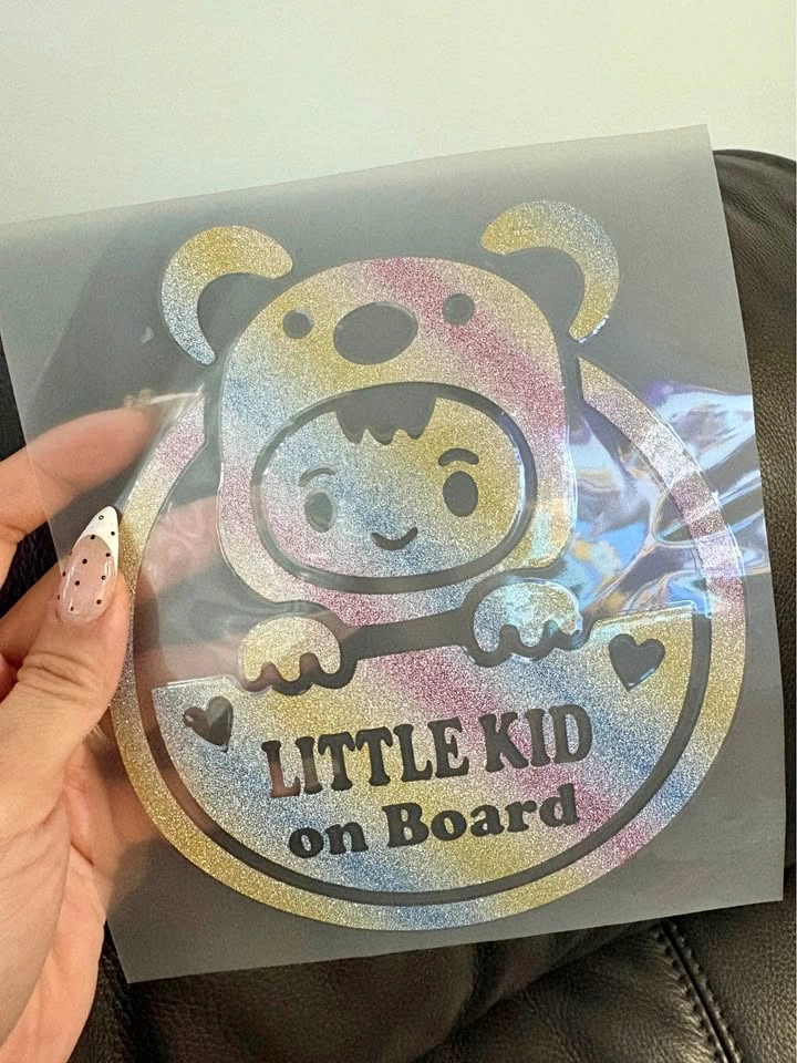 Little Kid on Board Car Decal