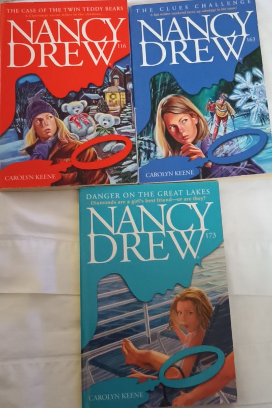 3 Nancy Drew Books #116, 163, 173