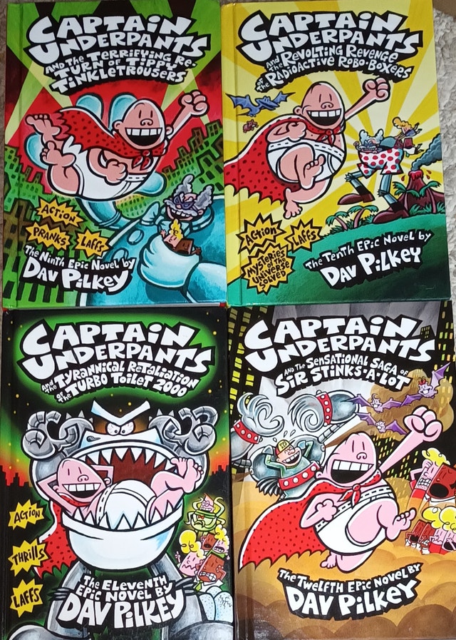 Captain Underpants #1-12 Complete Set by Dav Pilkey
