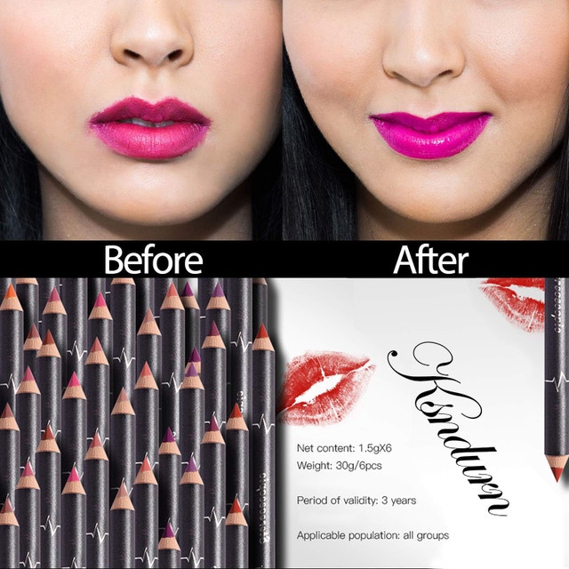 NEW 3 Ksndurn Lip Liner Pencil / Lipstick Waterproof - photo 2