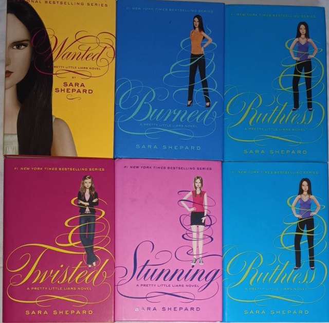 6 Pretty Little Liars HARD Books with Dust Covers