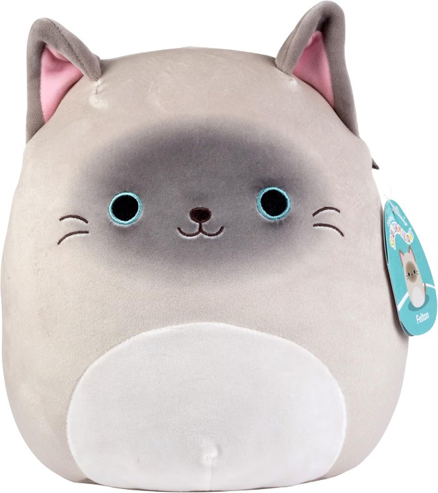 NEW Squishmallow 10" Felton Siamese Cat Plush Toy