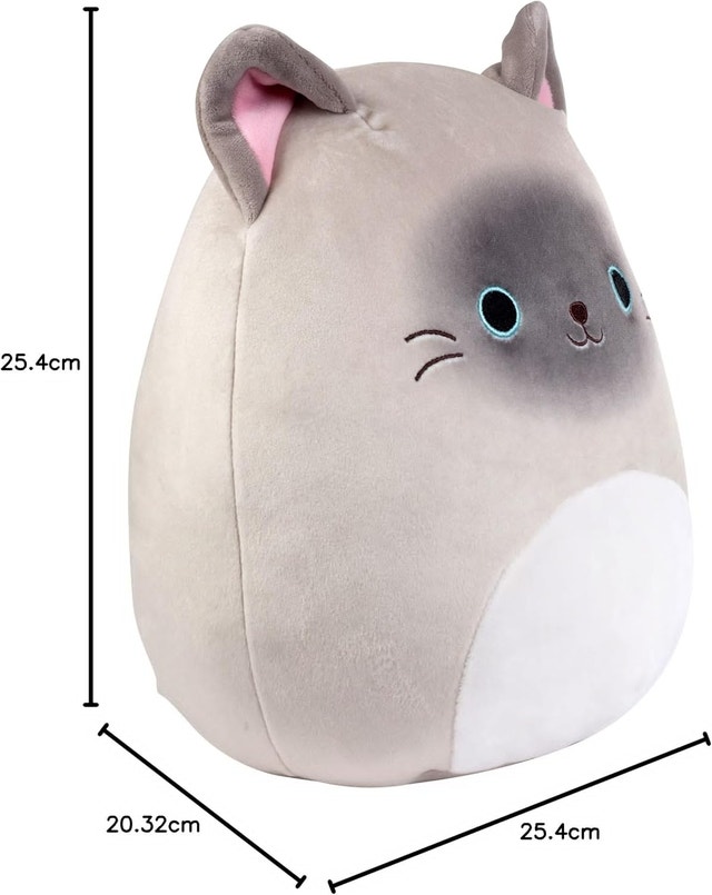 NEW Squishmallow 10" Felton Siamese Cat Plush Toy - photo 2
