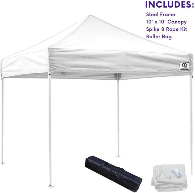 3 NEW 10x10 WHITE Impact Outdoor Canopies