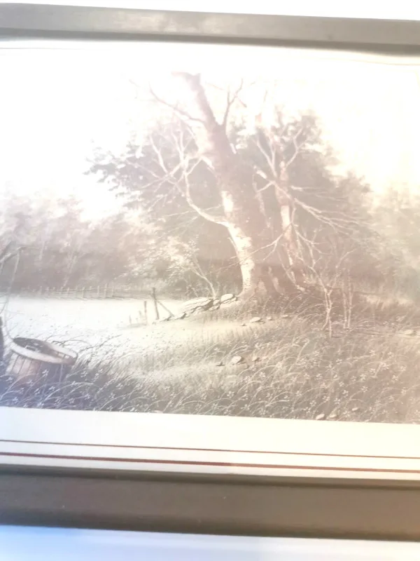 Watercolour Prints Pair of Country Landscape Scene's Vintage image indicator(8)