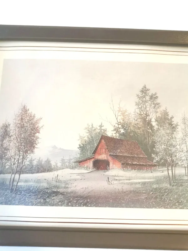 Watercolour Prints Pair of Country Landscape Scene's Vintage image indicator(9)