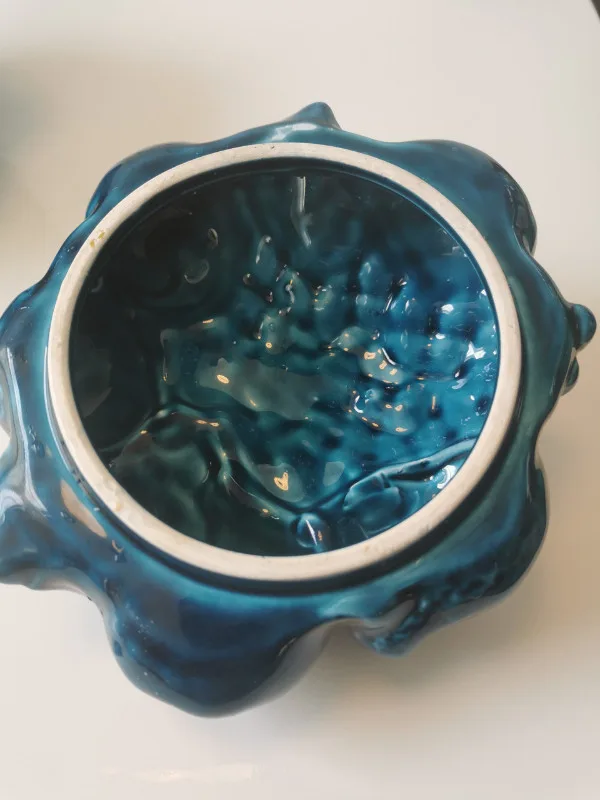 Vintage Inarco Mood Indigo Blue Cookie Jar image indicator(5)