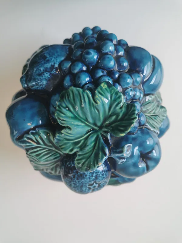 Vintage Inarco Mood Indigo Blue Cookie Jar image indicator(10)