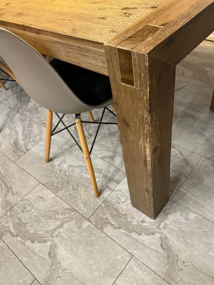 Solid Acacia Wood Dining Table - photo 3