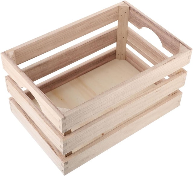 Cabilock Wooden Storage Box 11.81x7.87x6.29 Inch