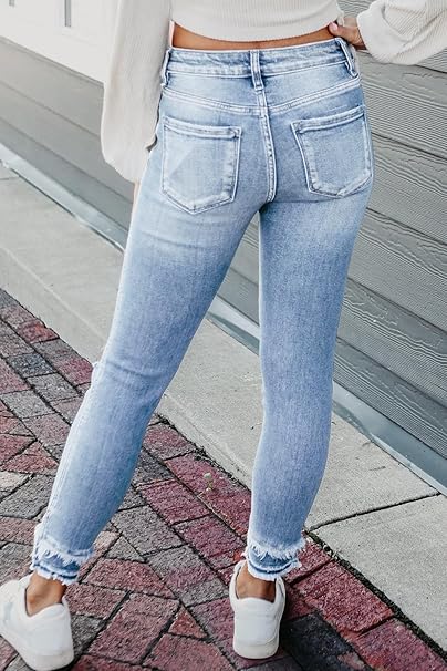 Women's Size 6 Skinny Jeans High Rise Stretch Denim Pants - photo 3